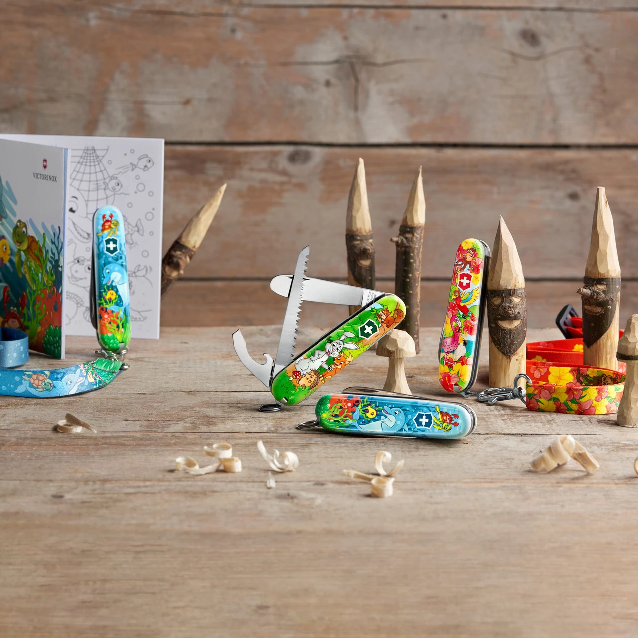 Victorinox Swiss Army Knife 'My First Victorinox Children Set', Parrot Theme, 9 Function - 3 - Image 3