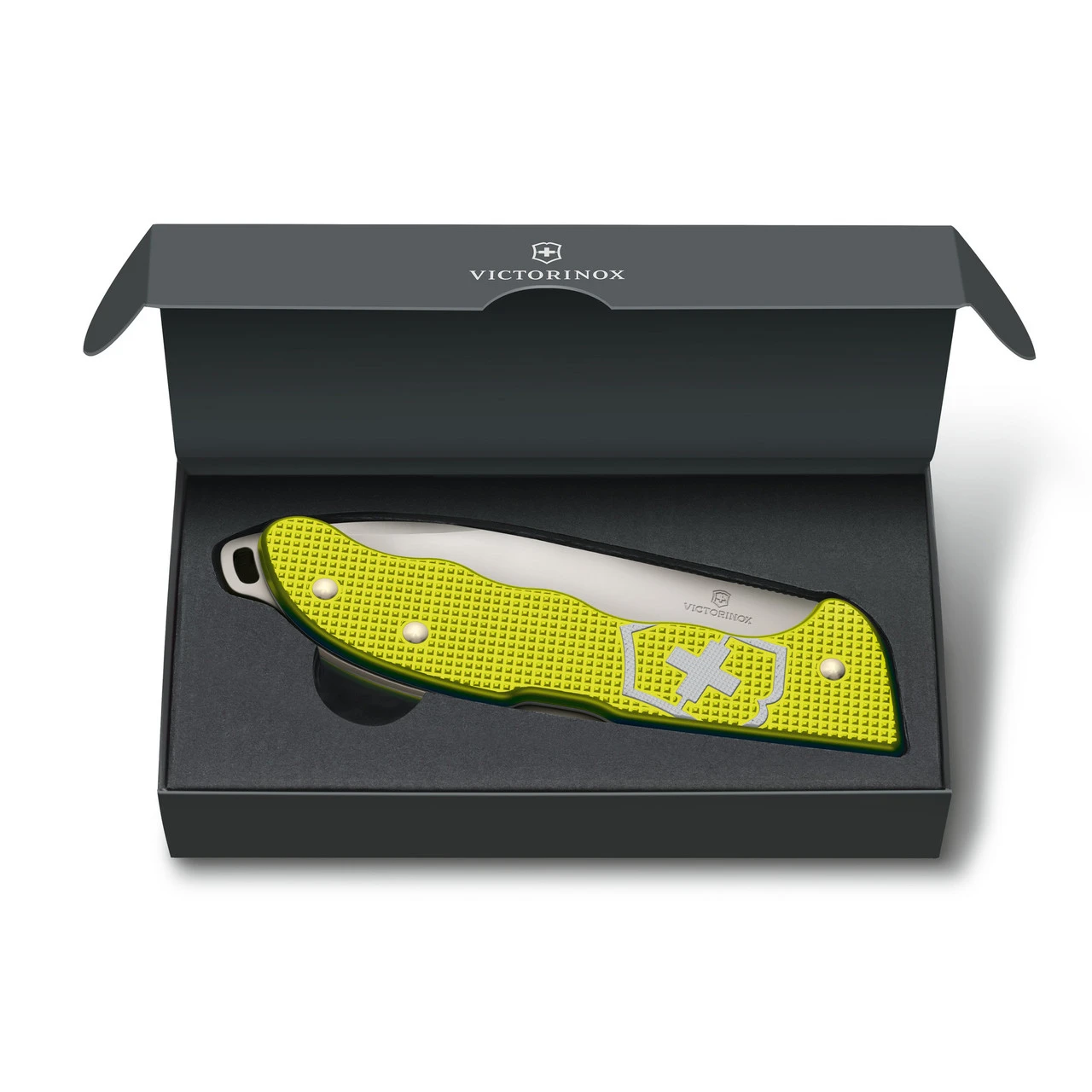 Victorinox Swiss Army Hunter Pro Alox Electric Yellow Limited Edition 2023 Folder Pocket Knife - 352 - Image 4