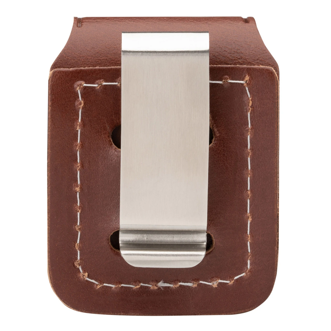 Zippo Leather Lighter Pouch, Brown With Metal Belt Clip - 98000